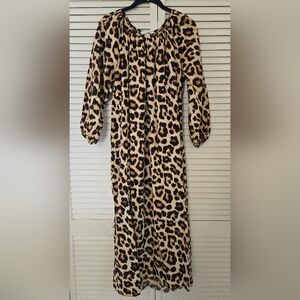 H&M Leopard Print Maxi Dress